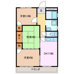 津新町駅 徒歩12分 2階の物件間取画像